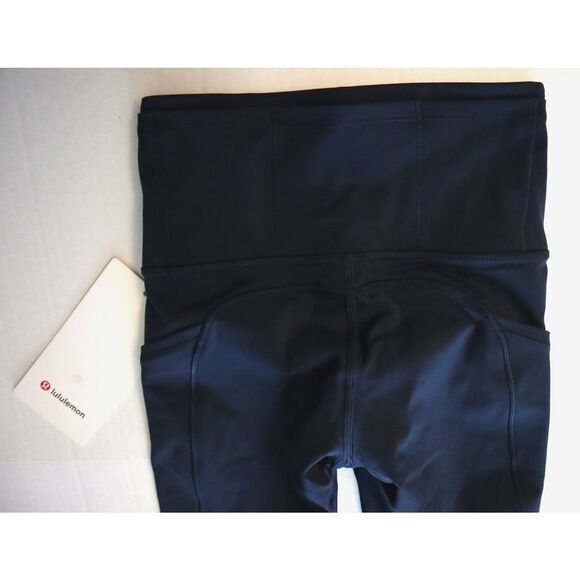 Lululemon W5BXQS Women Sz 0 True Navy Blue Fast Free High-Rise 25" Tights - Picture 8 of 16